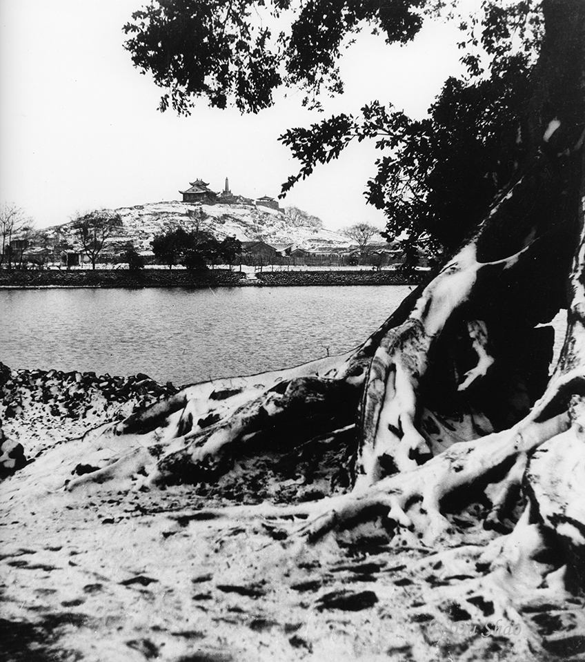 Looking Across the Jiushan River at Songtai Hill in the Distance