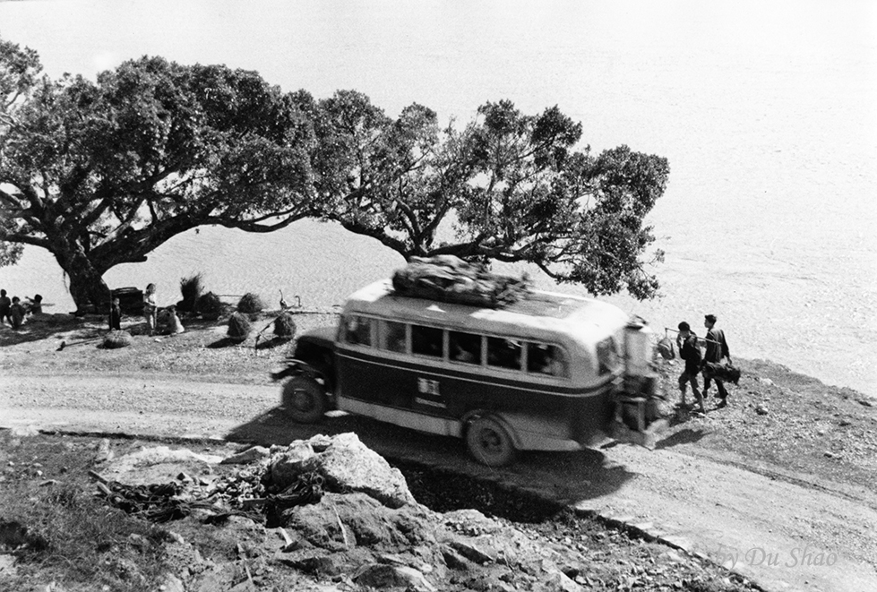 A Bus Driving Along the Yongjia Highway