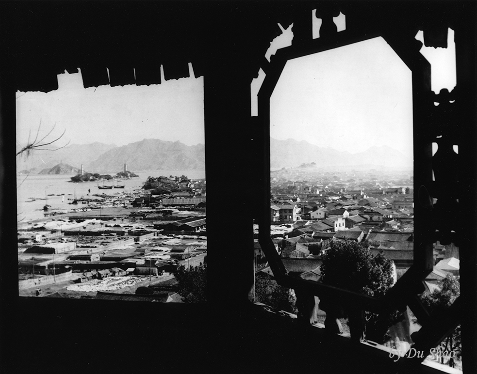 Looking Out at the City from the Kuixing Pavilion on Cuiwei Hill