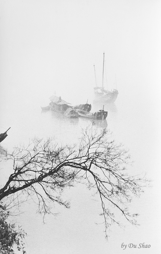 Warm Mist Over River in Spring